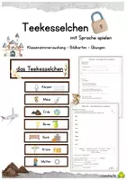 Vorschau - Arbeitsblätter - Teekesselchen: Mit Sprache spielen - Deckblatt