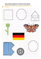 Vorschau - Arbeitsblätter - Symmetrie Arbeitsblätter mit Lösung - Seite 1