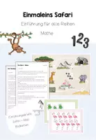 Vorschau - Bildkarten - Einmaleins Safari: Einführung für alle Reihen - Deckblatt
