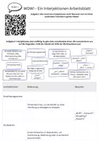 Vorschau - Arbeitsblätter - WOW! - Ein Interjektionen Arbeitsblatt - Deckblatt