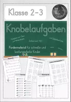 Vorschau - Arbeitsblätter - Knobelaufgaben Klasse 2: Zahlenraum 100 - Deckblatt