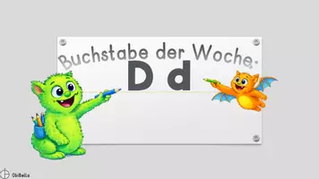 Vorschau - Präsentationen/Tafelbilder - Buchstabe D d: Präsentation zur Buchstabeneinführung für eine Tafel mit Beamer + Stifte/Marker - Seite 3