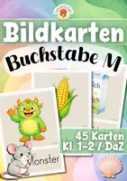 Vorschau - Bildkarten - Bildkarten - Buchstabe M (Klasse 1-2, DaZ) - Deckblatt