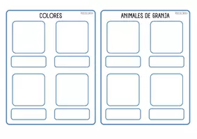 Vista previa - Tarjetas / Manipulativos - Mi libro de categorías (imágenes reales) - página 2