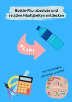 Vorschau - Arbeitsblätter - Bottle-Flip: Entdecken von absoluten und relativen Häufigkeiten - Deckblatt