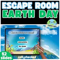 Vista previa - Juegos / Gamificación - Earth Day Escape Room Día de la Tierra en inglés - Portada