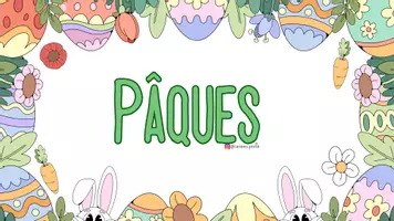 Vista previa - Hojas de trabajo - Pascua / Pâques - Presentación - Portada