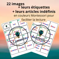 Aperçu - Jeux - 23 cartes couleurs blanc avec étiquettage - Page 1
