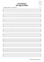 Vorschau - Arbeitsblätter - Schreibanlass: Ein Tag am Meer (Wimmelbild mit Schreibblättern für Klasse 1-4) - Seite 2