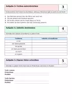 Vorschau - Klassenarbeiten - LZK Deutsch Klasse 3 – Wortarten: Verben & Zeitformen mit Lösungsbogen und Stundenentwurf - Seite 2