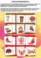 Vorschau - Spiele - Farben lernen mit Tieren – Lege- und Sortierspiel mit 12 Farbtafeln für Kindergarten & Vorschule - Seite 1