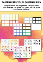 Vorschau - Spiele - Farben lernen mit Tieren – Lege- und Sortierspiel mit 12 Farbtafeln für Kindergarten & Vorschule - Seite 3