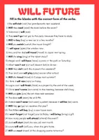 Vorschau - Arbeitsblätter - Simple Future - Will Future | Worksheet - Seite 1