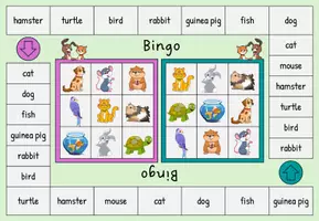 Vorschau - Stationenlernen - Englisch Pets – Brettspiel & Bingo | Haustiere Englisch Grundschule | Vocabulary Game | Klasse 2–3 - Seite 2