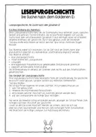 Vorschau - Arbeitsblätter - Lesespurgeschichte Wo ist das Goldene Ei Deutsch Ostern Grundschule Sek I - Seite 1