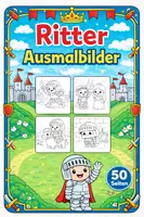 Vorschau - Arbeitsblätter - Ritter-Abenteuer: Malbuch und interaktives Lernmaterial über die tapferen Krieger der Geschichte - Seite 1