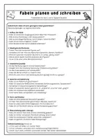 Vorschau - Arbeitsblätter - Fabeln planen und schreiben – Probearbeit mit Bildimpuls, Musterlösung & Bewertungsbogen | Der Esel und der nasse Sack | Deutsch Klasse 5/6 - Seite 3