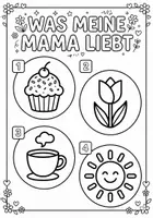 Vorschau - Arbeitsblätter - Mein Muttertags-Heft (Kita & 1. Klasse) – Interaktives Mitmachbuch (Ohne Schreiben) - Seite 2
