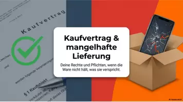 Vorschau - Poster - MULTIMEDIALES KOMPLETTPAKET: Kaufvertrag & mangelhafte Lieferung (Präsentation, Video, Podcast & Infografik) Berufskolleg - Deckblatt