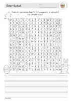 Vorschau - Arbeitsblätter - Suchsel: Ostern (Buchstabengitter) Lesespiel | Klasse 2, 3, 4 - Seite 3