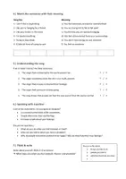 Vorschau - Arbeitsblätter - Englisch – Mental Health – Song AB mit Lösungen – Klasse 8 - Seite 2