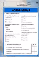Vorschau - Arbeitsblätter - Kontinente | Einheit 5: Nordamerika | mit Lösungen | PDF & PPTX - Seite 1