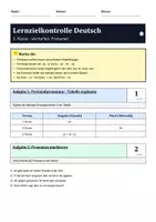 Vorschau - Klassenarbeiten - LZK Deutsch Klasse 3 – Wortarten: Pronomen mit Lösungsbogen - Seite 3