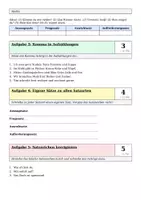 Vorschau - Test - LZK Deutsch Klasse 3 – Satzarten & Satzzeichen mit Lösungsbogen - Seite 1