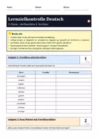 Vorschau - Test - LZK Deutsch Klasse 3 – Wortbausteine & Vorsilben mit Lösungsbogen - Deckblatt