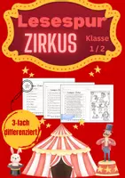 Vorschau - Arbeitsblätter - Lesespur Zirkus (Klasse 1-2) - Deckblatt