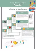 Vorschau - Arbeitsblätter - Unser Sonnensystem - Planeteninfokartei-2 - Deckblatt