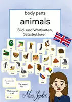 Vorschau - Arbeitsblätter - wild animals - Materialpaket - Seite 1