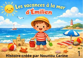 Aperçu - Cartes / Images - Les vacances à la mer d'Emilien - Page de couverture
