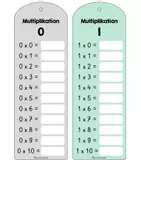 Vorschau - Aufgabenkarten - Kleines 1 x 1 - Multiplikationsfächer - Seite 3