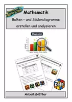 Vorschau - Arbeitsblätter - Balken- und Säulendiagramme erstellen und analysieren (Diagramme) - Deckblatt