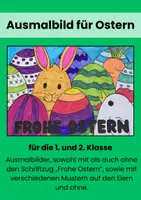 Vorschau - Arbeitsblätter - Frohe Ostern - Deckblatt