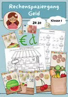 Vorschau - Arbeitsblätter - Rechenspaziergang Geld, ZR 20 - Deckblatt