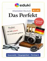 Vorschau - Arbeitsblätter - Das Perfekt - mit haben und sein - Deckblatt