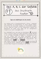 Vorschau - Arbeitsblätter - Buchstabe F: Das A, B, C der Gefühle - Seite 1