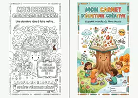 Aperçu - Feuilles d'exercices - Mon carnet d'écrivain pour toute l'année - Page de couverture