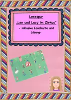 Vorschau - Arbeitsblätter - Lesespur Len und Lucy im Zirkus - Deckblatt