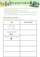 Vorschau - Stundenentwürfe - Speaking about my green habits / climate change und Klimaschutz / Englisch / Inklusion und Differenzierung - Deckblatt