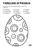 anteprima - Esercizi - PRESENTAZIONE DI TABELLINE DI PASQUA - Pagina 1