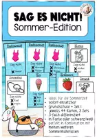 Vorschau - Spiele - Sag es nicht Sommer Deutsch DaZ Sek I - Deckblatt