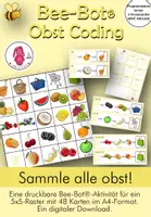 Vorschau - Bildkarten - Bee-Bot® Bodenmatte Obst aktivität (Programmieren) - Deckblatt