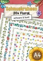 Vorschau - selbst erstellte Cliparts/Grafiken - 20x Schmuckrahmen | Blumen, Blätter, Frühling - Deckblatt