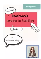 Vorschau - Arbeitsblätter - Powerwords Praktikum – Einfache Sätze für sicheres Sprechen im Berufsalltag - Deckblatt