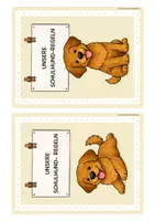 Vorschau - Bildkarten - Schulhund Klassenregeln Aushang/Tafelmaterial - Seite 3
