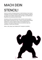 Vorschau - Mal- und Bastelvorlagen - STENCIL - eine Vorlage und Anleitung zum Nachmachen und Nachdenken - Seite 1