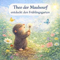 Vorschau - Bildkarten - Kamishibai Geschichte Frühling - Theo der Maulwurf - Deckblatt